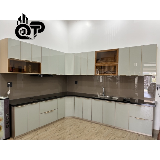 TỦ BẾP OCENA THÙNG NHÔM CÁNH KÍNH