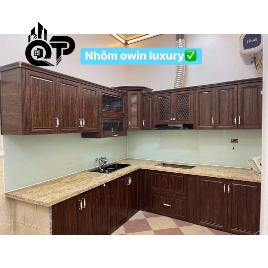 Tủ bếp nhôm Owin Luxury 