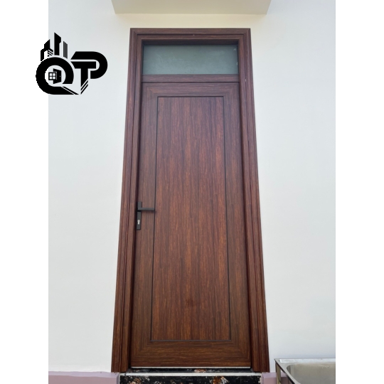Cửa Owin vân gỗ trắc 1 cánh