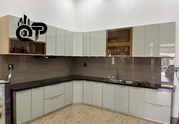 TỦ BẾP OCENA THÙNG NHÔM CÁNH KÍNH